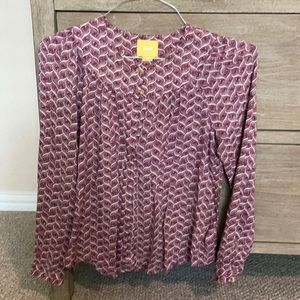 Maeve plum ‘flowy’ blouse